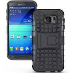 Wholesale Samsung Galaxy S6 Rugged Hybrid with Kickstand (Black)